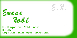 emese nobl business card